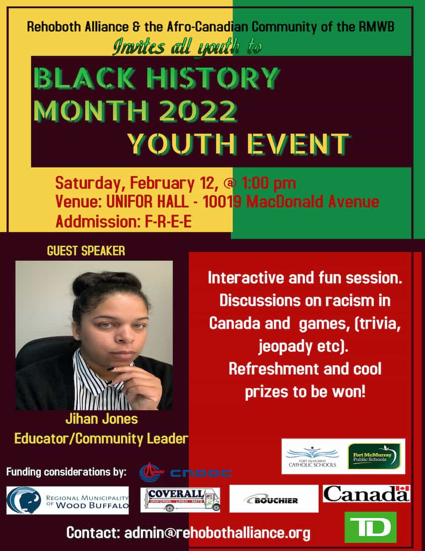 Black History month 2022 Youth EventPoster